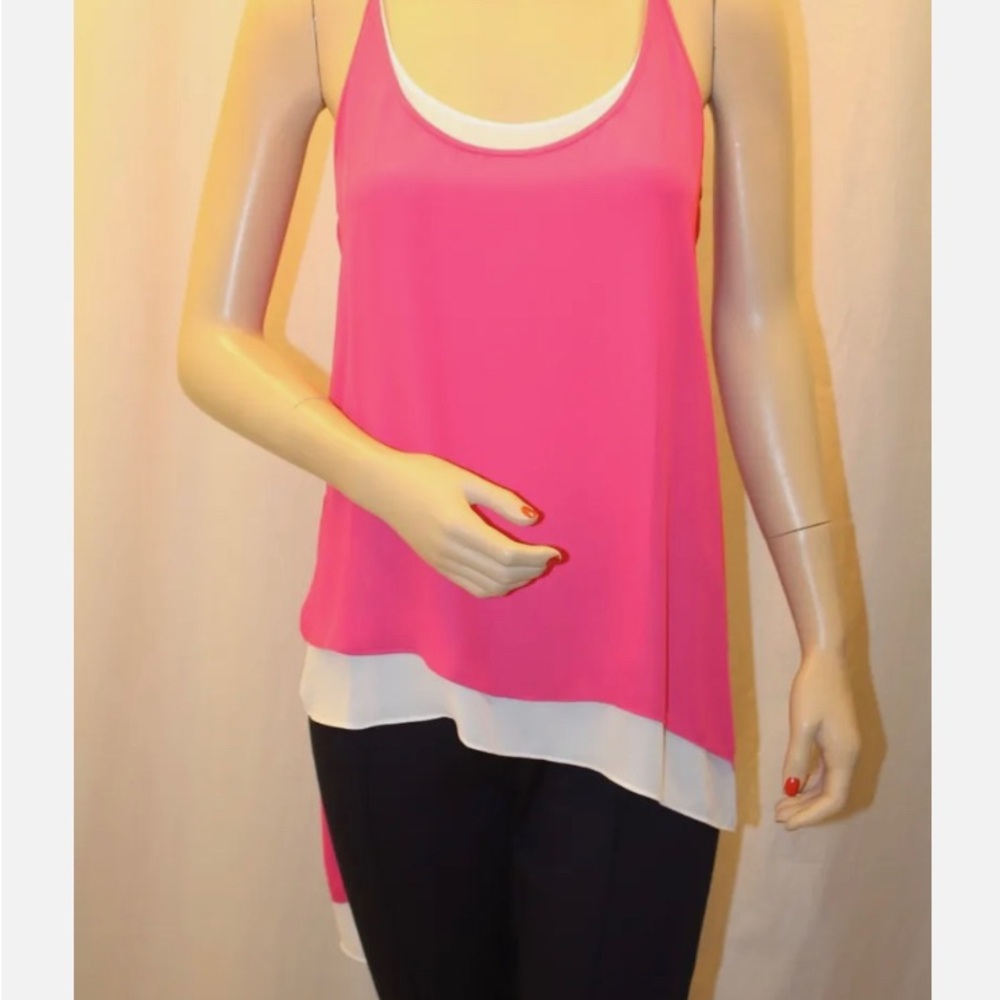 NEW BCBG MAX AZRIA BEGONIA COMBO HANNE SLEEVELESS TOP
